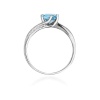 Pierścionek W0084 Topaz Swiss 0,50ct białe złoto