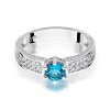 Pierścionek W0075 Topaz Swiss 0,50ct białe złoto
