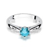 Pierścionek W0074 Topaz Swiss 0,50ct białe złoto