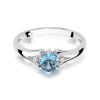 Pierścionek W0076 Topaz Swiss 0,50ct białe złoto