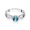 Pierścionek W0014 Topaz Swiss 0,50ct białe złoto