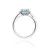 Pierścionek W0087 Topaz Swiss 0,50ct białe złoto