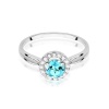 Pierścionek W0538 Topaz Swiss 0,80ct białe złoto