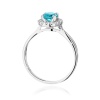 Pierścionek W0538 Topaz Swiss 0,80ct białe złoto
