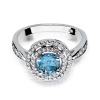 Pierścionek W0274 Topaz Swiss 0,80ct białe złoto