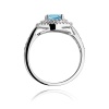 Pierścionek W0274 Topaz Swiss 0,80ct białe złoto