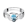 Pierścionek W0028 Topaz Swiss 0,50ct białe złoto