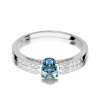 Pierścionek W0067 Topaz Swiss 0,50ct białe złoto