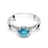 Pierścionek W0006 Topaz Swiss 0,50ct białe złoto