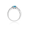 Pierścionek W0006 Topaz Swiss 0,50ct białe złoto