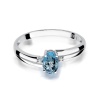 Pierścionek W0068 Topaz Swiss 0,50ct białe złoto