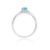 Pierścionek W0068 Topaz Swiss 0,50ct białe złoto