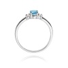 Pierścionek W0264 Topaz Swiss 0,50ct białe złoto