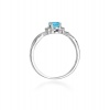 Pierścionek W0019 Topaz Swiss 0,50ct białe złoto