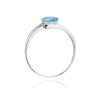 Pierścionek W0119 Topaz Swiss 0,50ct białe złoto
