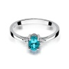 Pierścionek W0301 Topaz Swiss 0,50ct białe złoto
