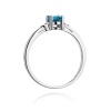 Pierścionek W0301 Topaz Swiss 0,50ct białe złoto