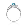 Pierścionek W0037 Topaz Swiss 0,90ct białe złoto