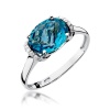 Pierścionek W0148 Topaz Swiss 1,70ct białe złoto