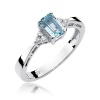 Pierścionek W0002 Topaz Swiss 0,65ct białe złoto