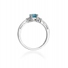 Pierścionek W0002 Topaz Swiss 0,65ct białe złoto