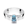 Pierścionek W0078 Topaz Swiss 0,65ct białe złoto