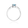Pierścionek W0094 Topaz Swiss 0,65ct białe złoto