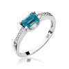 Pierścionek W0105 Topaz Swiss 0,65ct białe złoto