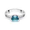 Pierścionek W0105 Topaz Swiss 0,65ct białe złoto