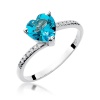 Pierścionek W0050 Topaz Swiss 1,20ct białe złoto