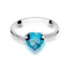 Pierścionek W0050 Topaz Swiss 1,20ct białe złoto