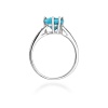 Pierścionek W0031 Topaz Swiss 1,20ct białe złoto