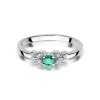 Pierścionek W0414 Szmaragd 0,15ct białe złoto
