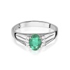 Pierścionek W0005 Szmaragd 0,40ct białe złoto