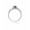 Pierścionek W0019 Szmaragd 0,40ct białe złoto