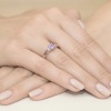 Pierścionek W0014 Ametyst 0,50ct różowe złoto