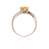 Pierścionek W0084 Cytryn 0,50ct różowe złoto