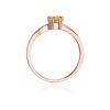 Pierścionek W0094 Cytryn 0,60ct różowe złoto