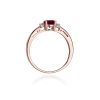 Pierścionek W0010 Granat 0,60ct różowe złoto