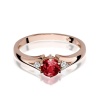 Pierścionek W0076 Granat 0,60ct różowe złoto