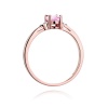Pierścionek W0301 Różowy topaz 0,50ct różowe złoto