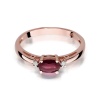 Pierścionek W0006 Rubin 0,60ct różowe złoto