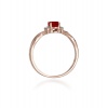 Pierścionek W0019 Rubin 0,60ct różowe złoto