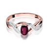 Pierścionek W0028 Rubin 0,60ct różowe złoto