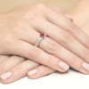 Pierścionek W0075 Rubin 0,60ct różowe złoto