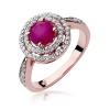 Pierścionek W0274 Rubin 1,20ct różowe złoto