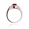 Pierścionek W0274 Rubin 1,20ct różowe złoto
