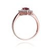 Pierścionek W0303 Rubin 0,60ct różowe złoto