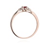 Pierścionek W0428 Rubin 0,15ct różowe złoto