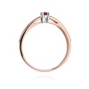 Pierścionek W0449 Rubin 0,15ct różowe złoto